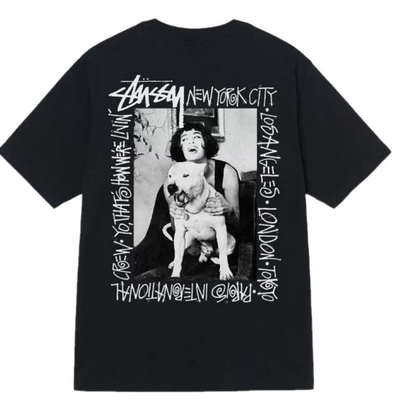 Stussy NYC International Crew Photo Tee Black